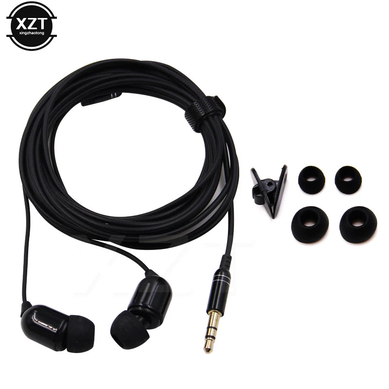 3m Long Line Subwoofer Headset 3.5mm Monitor Headphones Ergonomic Headset Music Earphones Live Headset for Phone Computer MP3