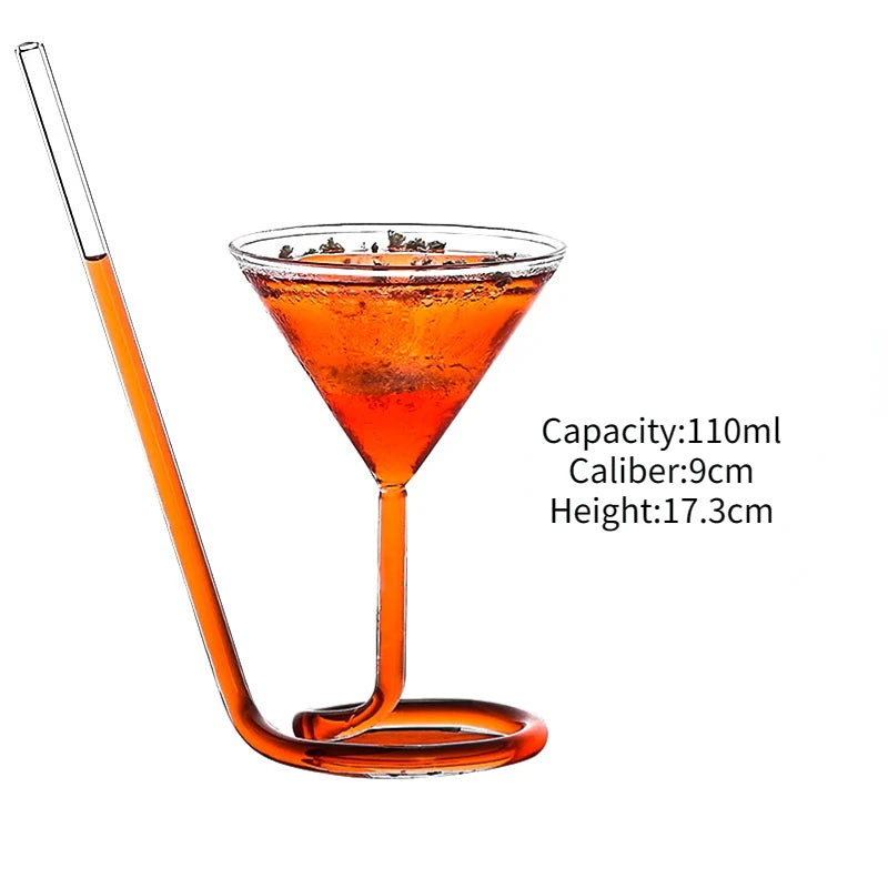Creative Cocktail Glass Cup Beer Juice Whiskey Glass Cup Martini Wine Cup For Drinking Bar Party Wedding Christsmas Gift Tool