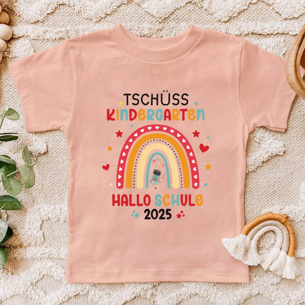 Farewell Gift Daycare T-shirt Rainbow 2025 I Back To School Gift Outfit Child 2025 I School Enrollment Shirt Clothes
