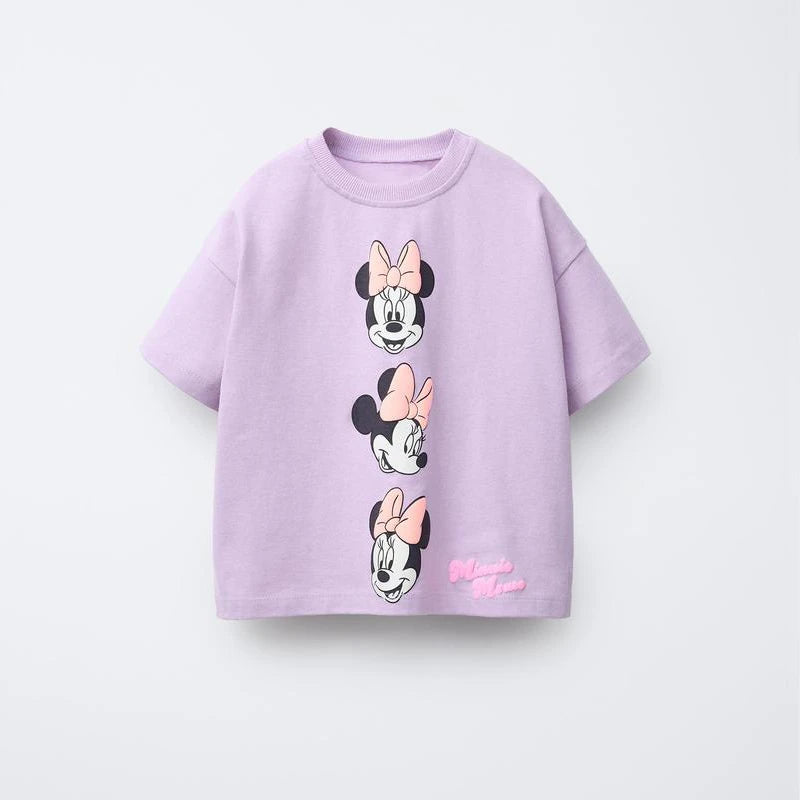 2025 Summer New Children's Top Clothing Cartoon Printed Fashion Round Neck Short Sleeve Boys' And Girls' T-shirt