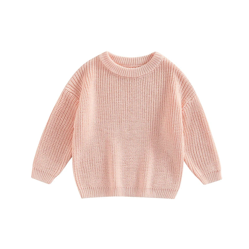 0-9M Autumn New Baby Boys Girls Clothes Baby Sweater Toddler Knit Sweater Newborn Knitwear Long Sleeve Cotton Baby Pullover Tops