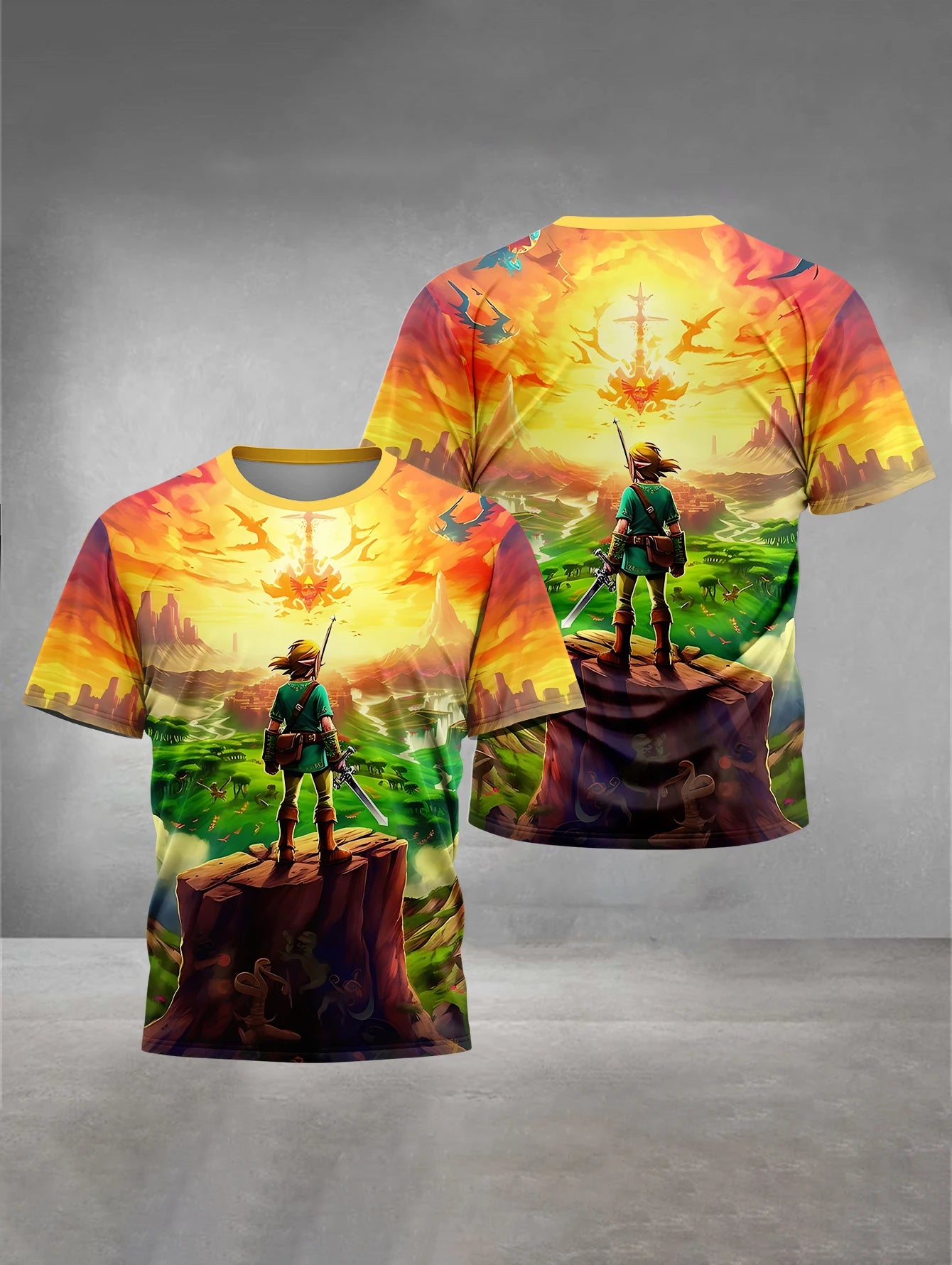 Hot Games Zeldas of Legends 3D Print Baby Clothing 5 to 14 Year Male Outdoor Clothe for Children Boy Girl Child TShirt Top Shirt