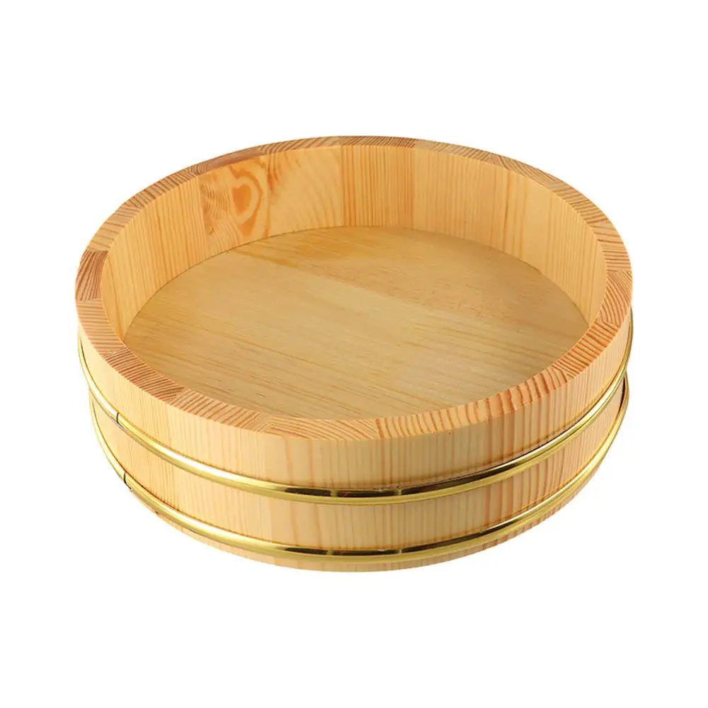 Creative Rice Sushi Bowl Bucket Tub Rustic Reusable Japanese Steamer Barrel Exquisite Multi-Function Wood Box