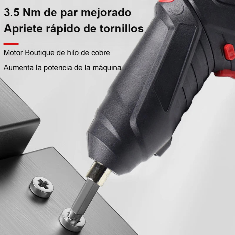 47PCS Multifunct Electric Screwdriver Set, Cordless Screwdriver with Lithium Battery, Home Maintenance Repair Power Tools, Mini