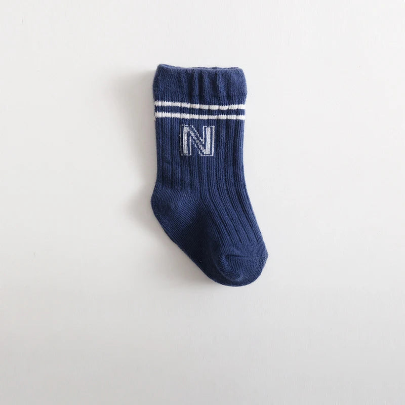 Newborn Baby Girls Socks Children's Non Slip Boys Socks Cute Mather Kids White Soft Cotton Solid Color Socks Baby Stuff Clothes