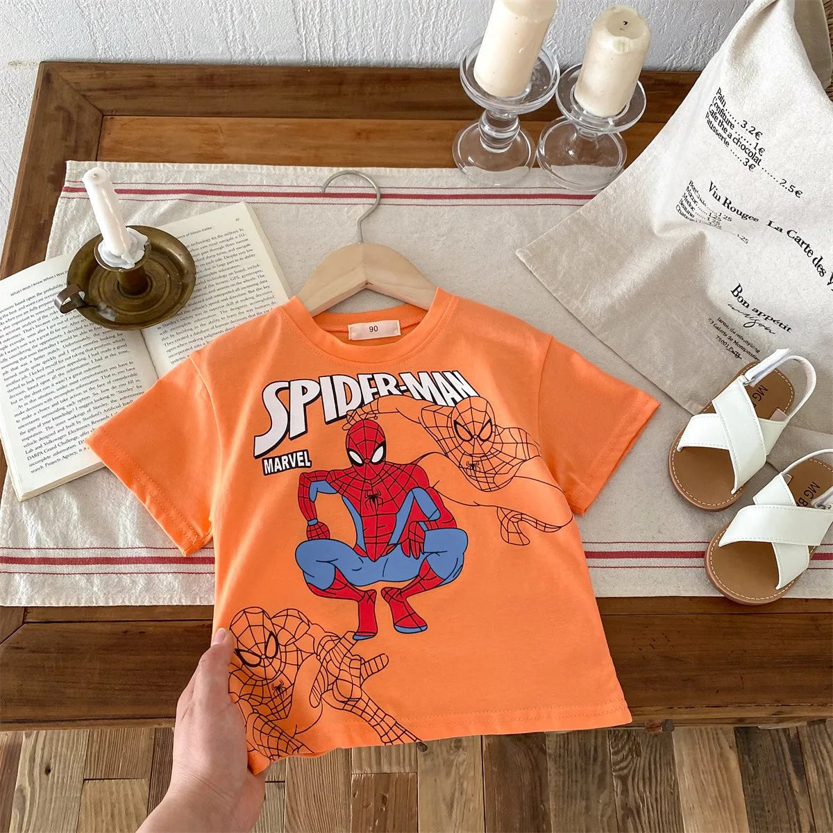 Boys Clothes Cartoon Pattern Printed Children T-shirt Summer Clothes Fashion Popular Short Sleeve Tops Kids Tees Boy's T Shirt