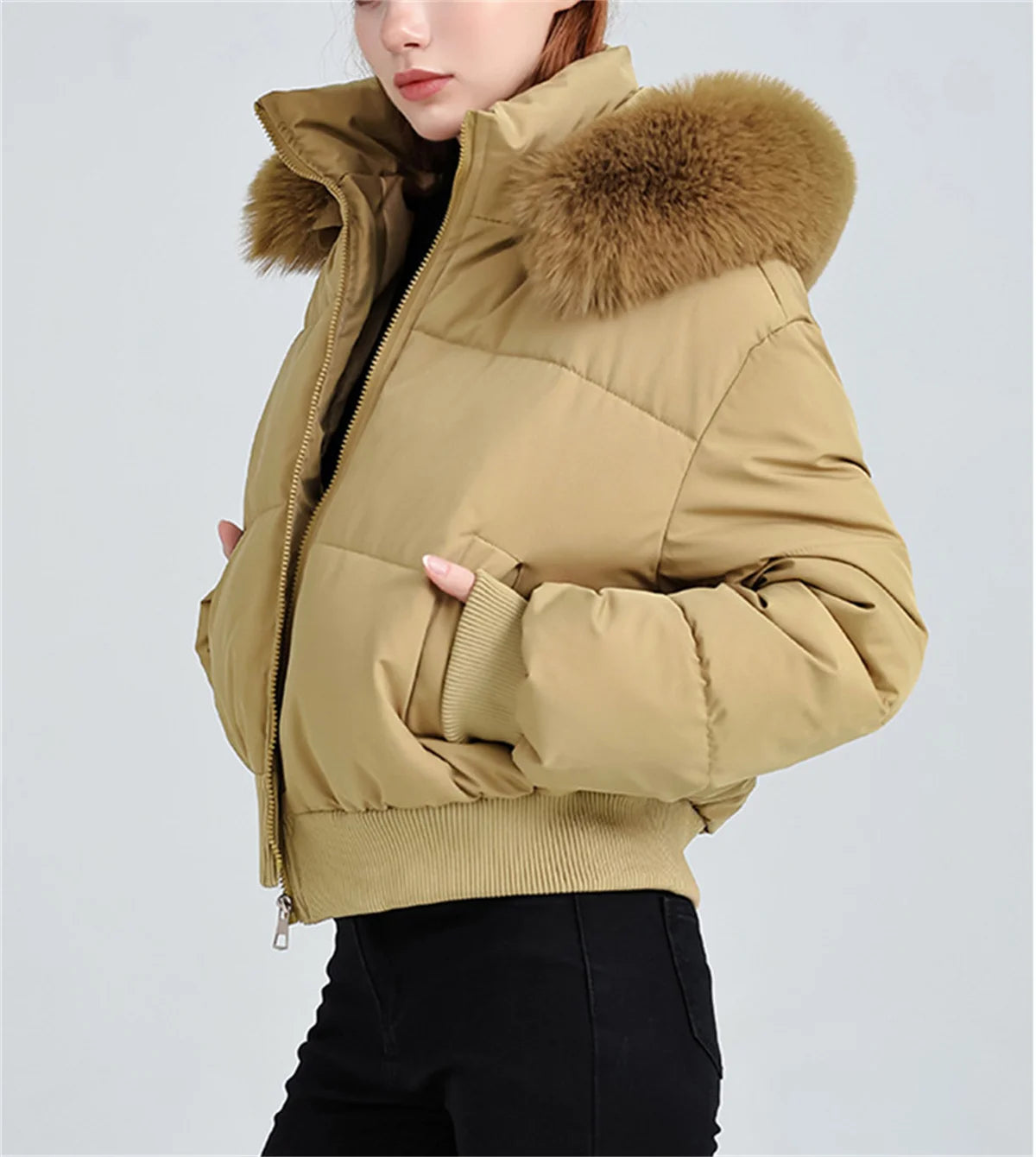 Fashion Autumn Winter Vintage Coat Women 2025 New In Korean Zipper Hooded Parka Coats Lady Outfit Warm Jacket Chic Streetwear