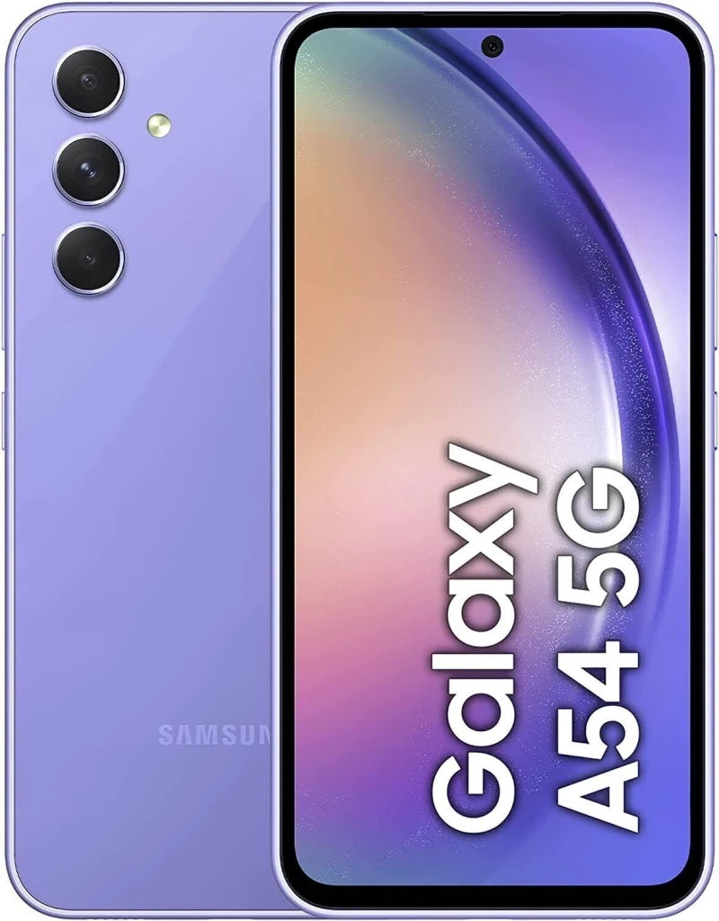 Refurbished Samsung Galaxy A54 5G Original 6.4" AMOLED 6/8GB RAM 128/256GB Octa Core Exynos NFC Unlocked Cell Phone Excellent Co