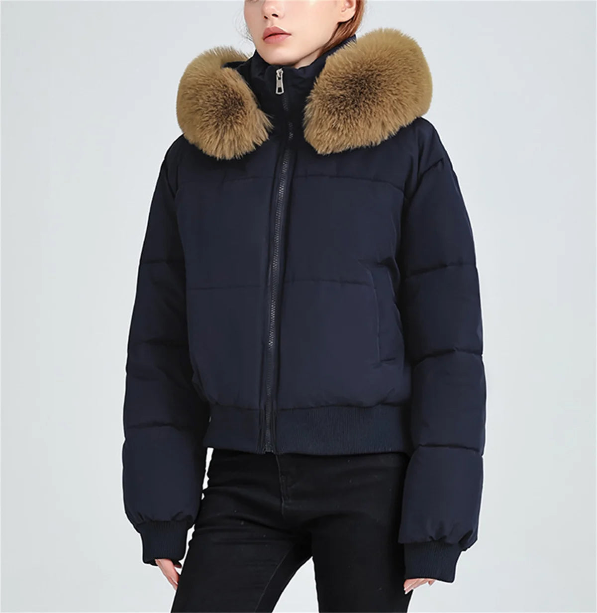 Fashion Autumn Winter Vintage Coat Women 2025 New In Korean Zipper Hooded Parka Coats Lady Outfit Warm Jacket Chic Streetwear