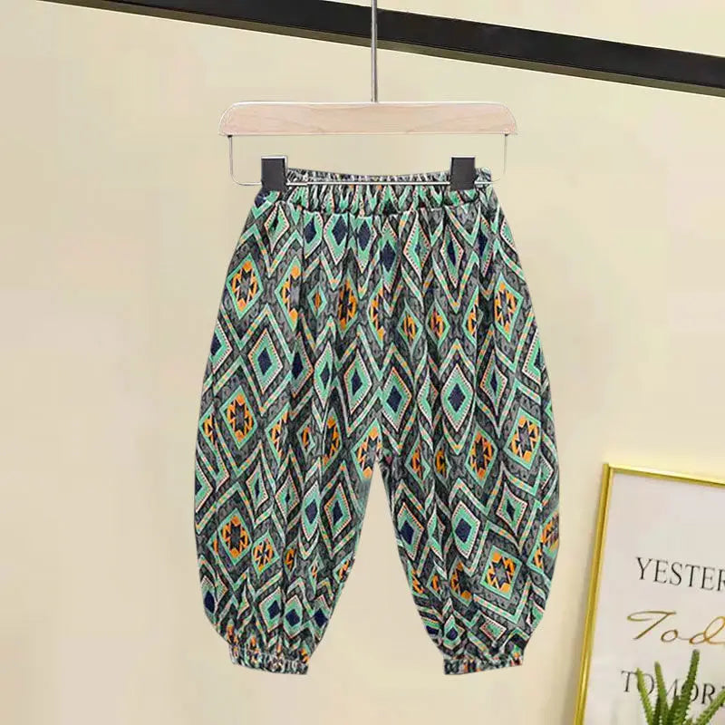 Children Clothing Sets Boys Girls 2023 Summer Mother Kids Clothes Cotton T-shirt Short Sleeves Trousers 2pcs Suit Baby Clothes
