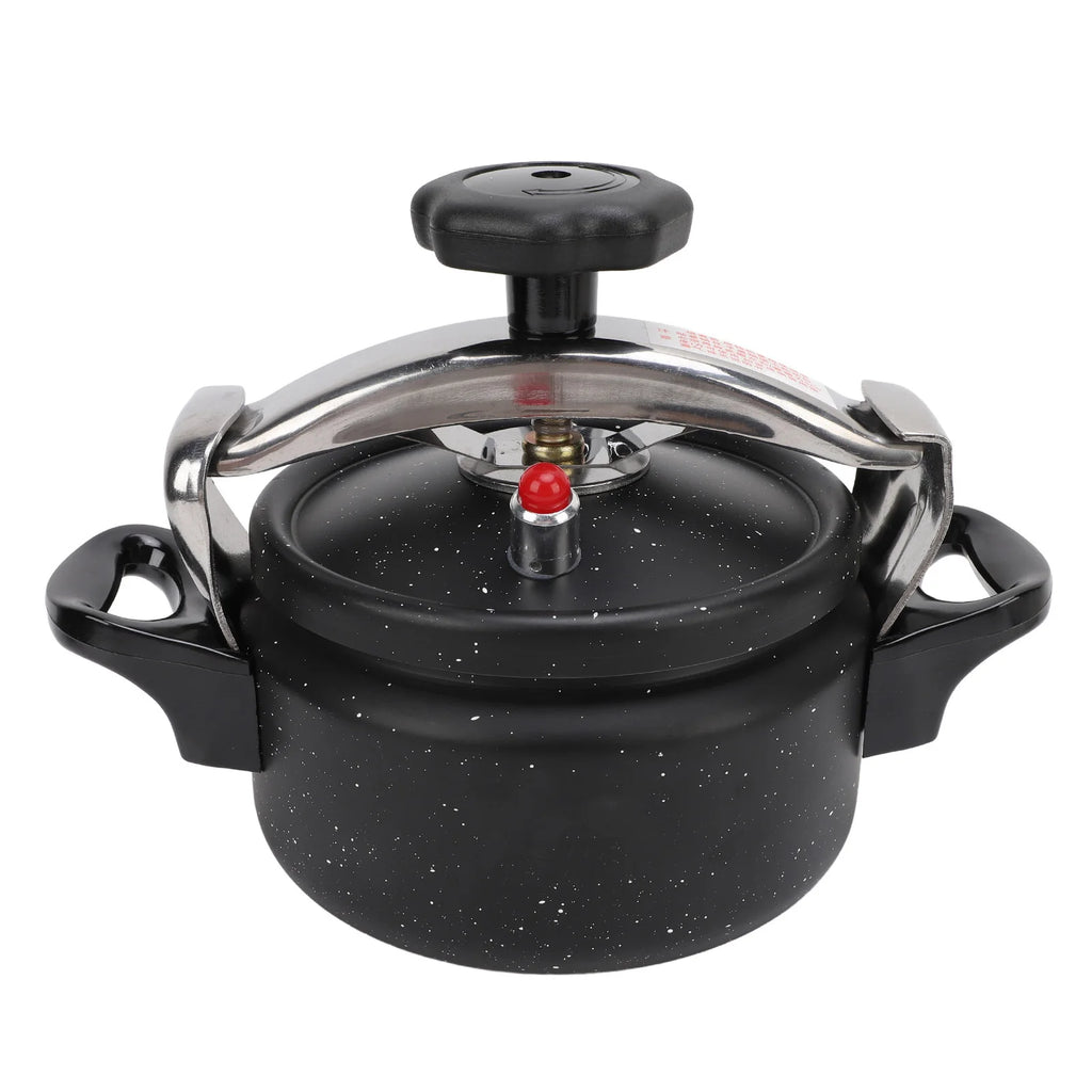 1.5/2/3L Black Pressure Canner, Aluminum Alloy Pressure Cooker, Explosion Proof, Compound Bottom, Multi-Stove Compatible