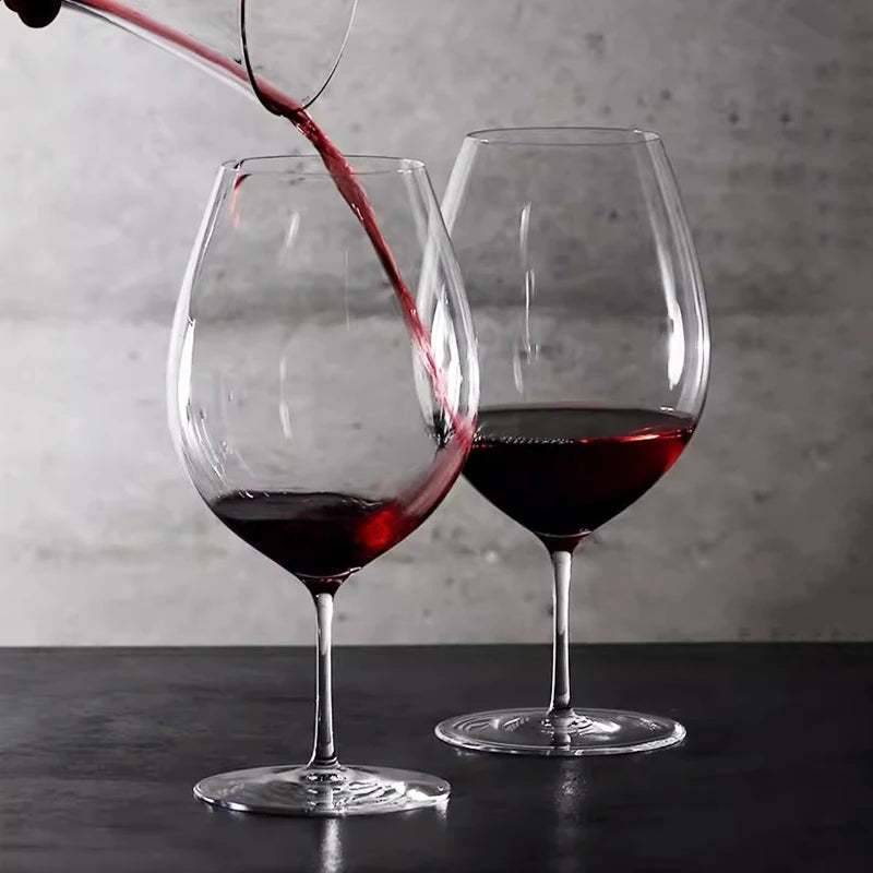 JINYOUJIA-Japanese CAVA Series Short Wine Glass, Handmade Extremely Thin Masterly Craft, Perfect Flawless Goblet, KIMURA Style