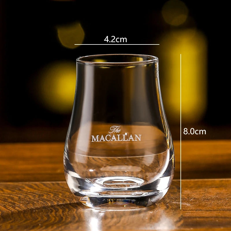 Round egg shaped clear Old Fashioned Whiskey Glasses with Wooden tray Whiskey Tumblers Glassware for Bourbon Barware