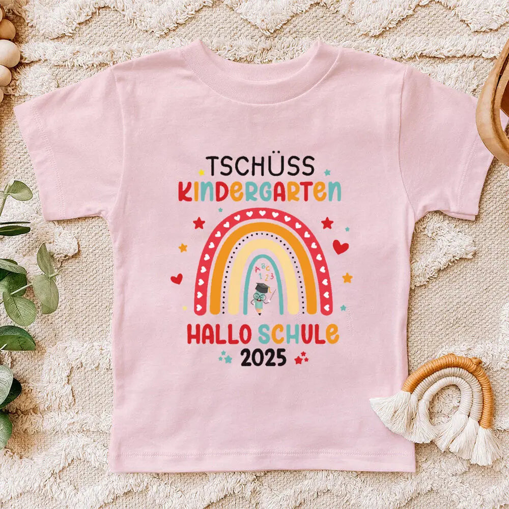 Farewell Gift Daycare T-shirt Rainbow 2025 I Back To School Gift Outfit Child 2025 I School Enrollment Shirt Clothes