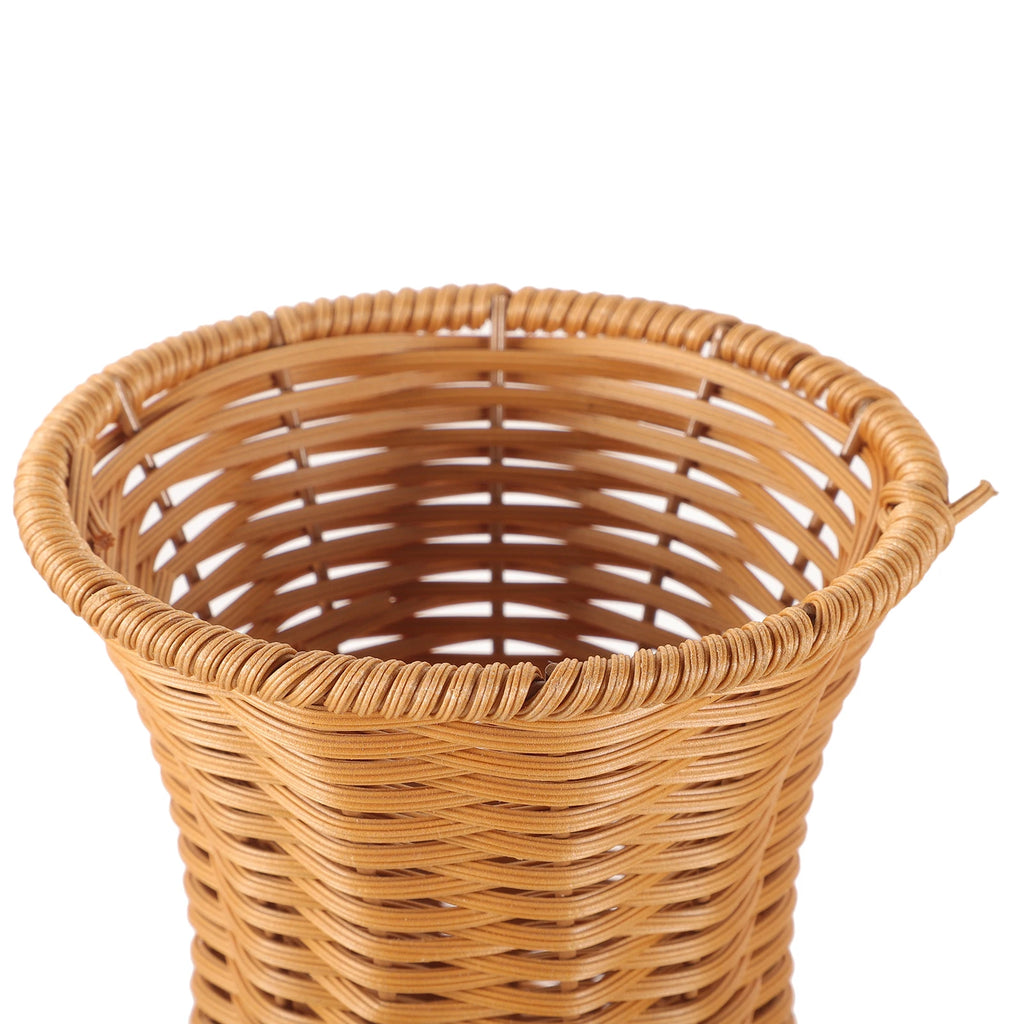 Rattan Woven Flower Vase Rustic Flower Arrangement Containers Large Floor Vase Decorative Imitation Wicker Floor Vase Tall