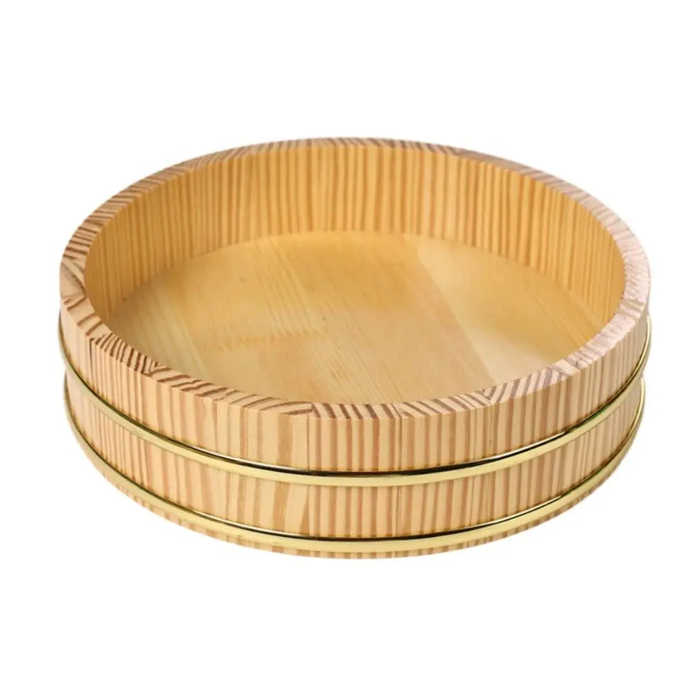 Creative Rice Sushi Bowl Bucket Tub Rustic Reusable Japanese Steamer Barrel Exquisite Multi-Function Wood Box