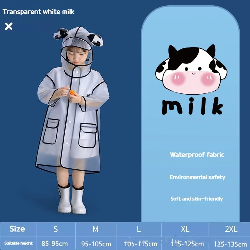 Special Raincoats for School Students Boys And Girls Waterproof Outdoor Rain Jackets  Protective Coats