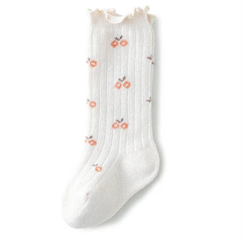 Lawadka Newborn Baby Girls Socks Spring Autumn Fashion Cotton Print Children's Socks for Girls Beauty Toddler Sock 12M 24M 3T 5T
