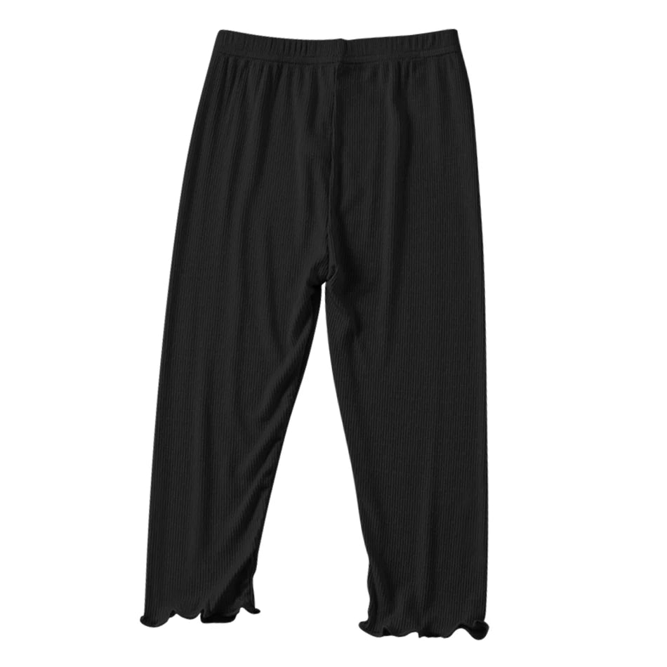 Girls Lightweight Summer Long Pants for Comfort and Stylish Casual Capris Clothes Children Candy Color Casual Korean Leggings