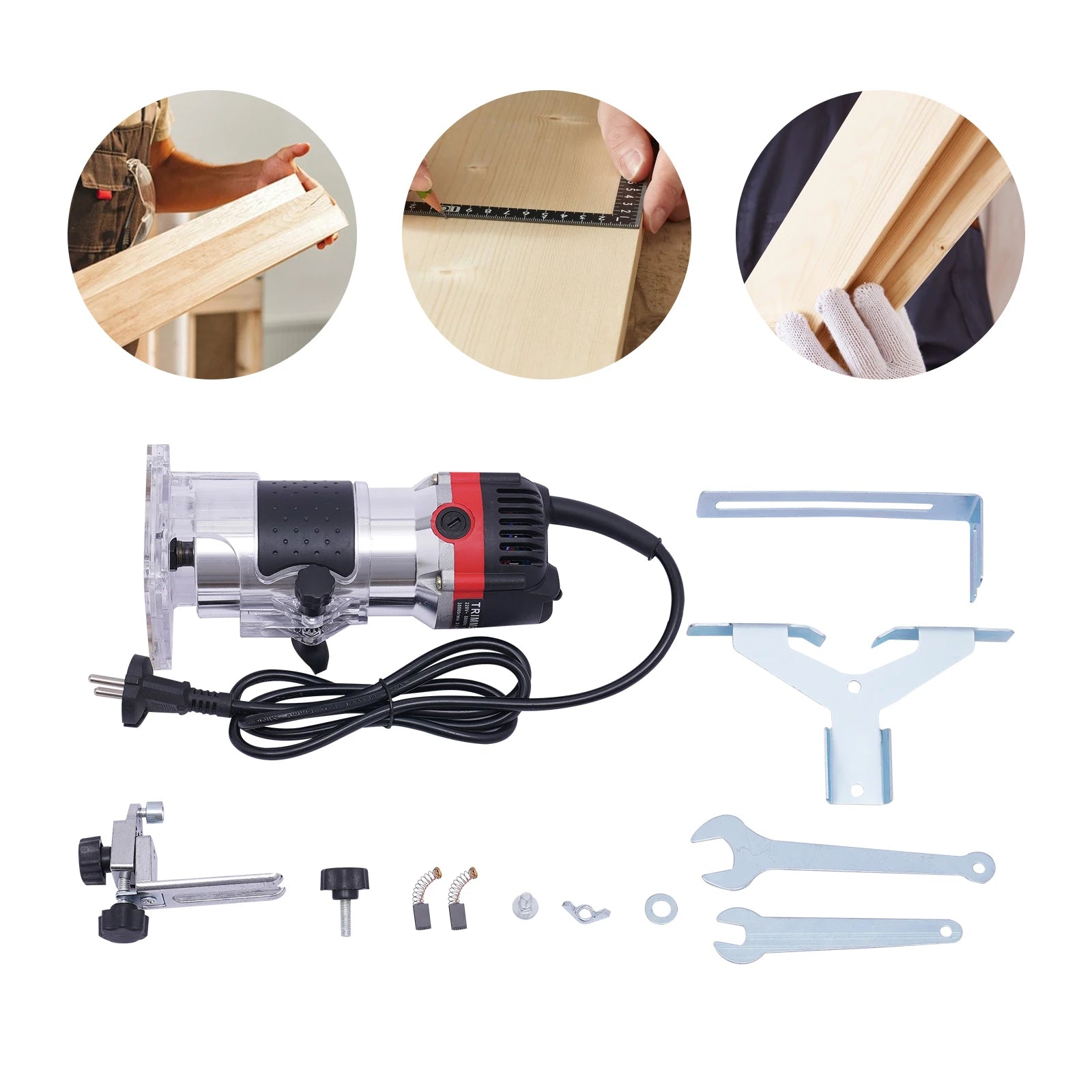 800W Electric Router Joiner Hand Wood Trimmer Laminate Palm Woodworking Tool