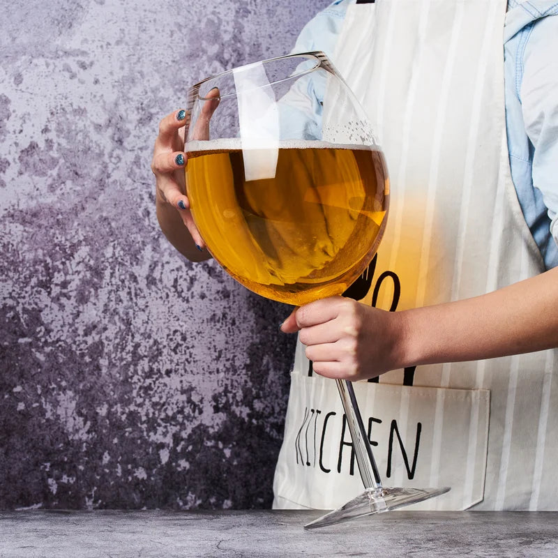 Extra Large 3000ML 106 Oz Giant Wine Glass And Beer Mug Combo for Whiskey Parties Birthdays Weddings &amp; Liquor Glass