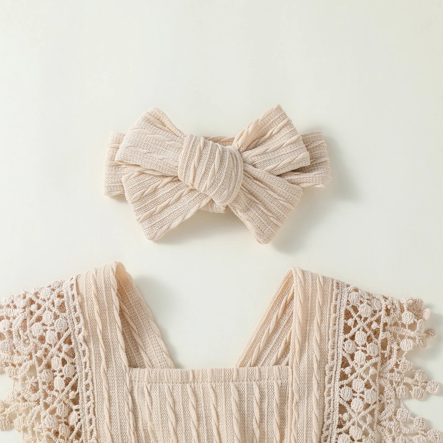 2024 New Style Baby Girls Summer Sleeveless Solid With Bow Fashion Outdoor Streetwear Dress