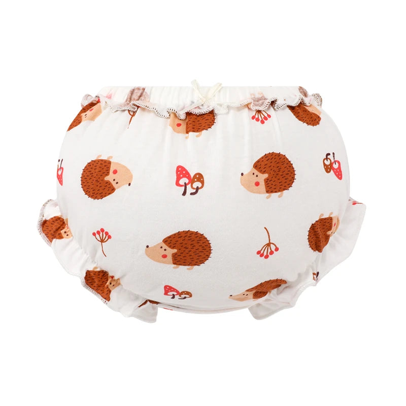 3 Piece/Lot 100%Cotton Baby Girl Panties Kids Infant Newborn Bow Underpants Wear Outside Fashion Shorts For Children Soft Briefs