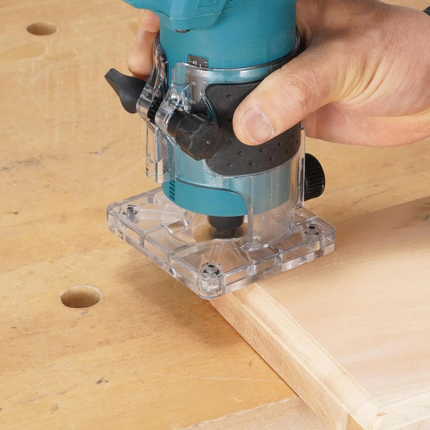 Brushless Cordless Milling Engraving Slotting Machine Speed ​​Adjustment Woodworking Trimming Machine Wood Router Tool for Makita