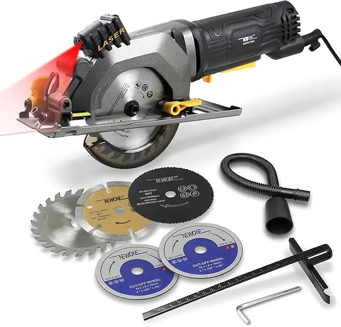120V/230V 600W Electric Power Tool Electric Mini Circular Saw With Laser multi-function Saw For Cutting Wood,PVC Tube, Tile