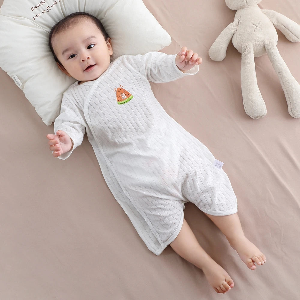 Summer Newborn Baby Homewear Cotton Infant Rompers Soft Baby Bodysuit Breathable Boy Girls Pajamas Baby Clothes 0-18 Months