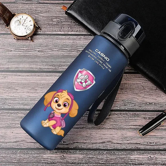 Cartoon Paw Patrol Chase Sports Water Bottle Outdoor Water Bottle Plastic Portable Water Cup Boys Girls Children 400ml or 560ml