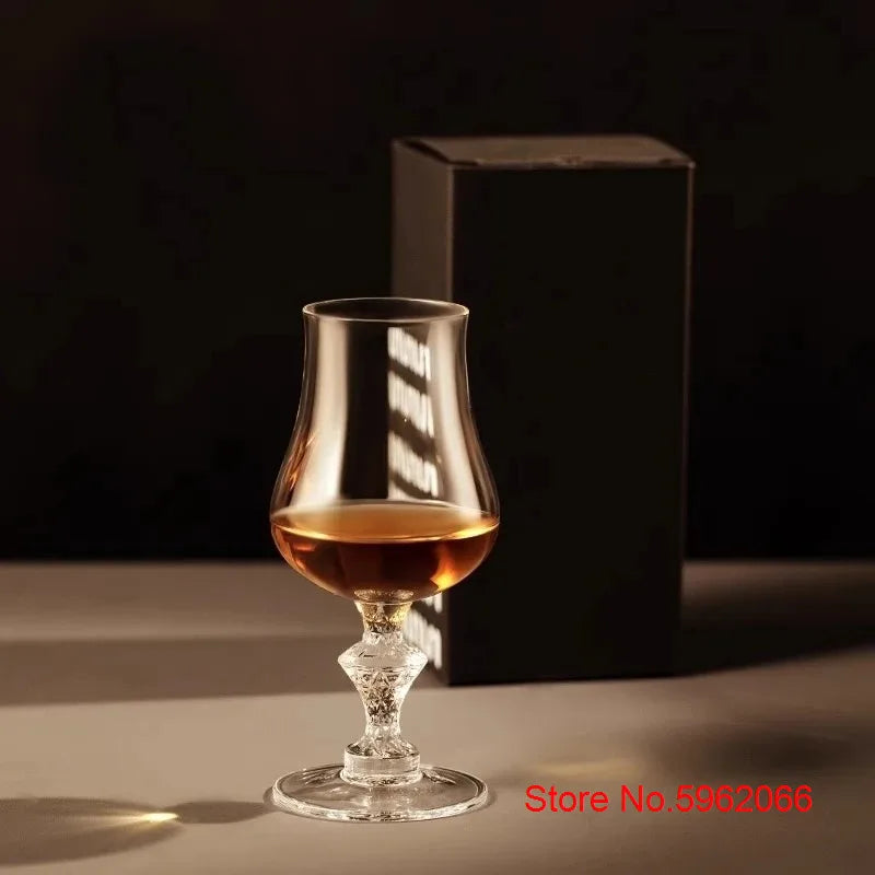 Macallan King Luxury Crystal Whiskey Snifer Professional Whiskey Tasting Cup Wine Copita Nosing Glass High-end Goblet Hand Made