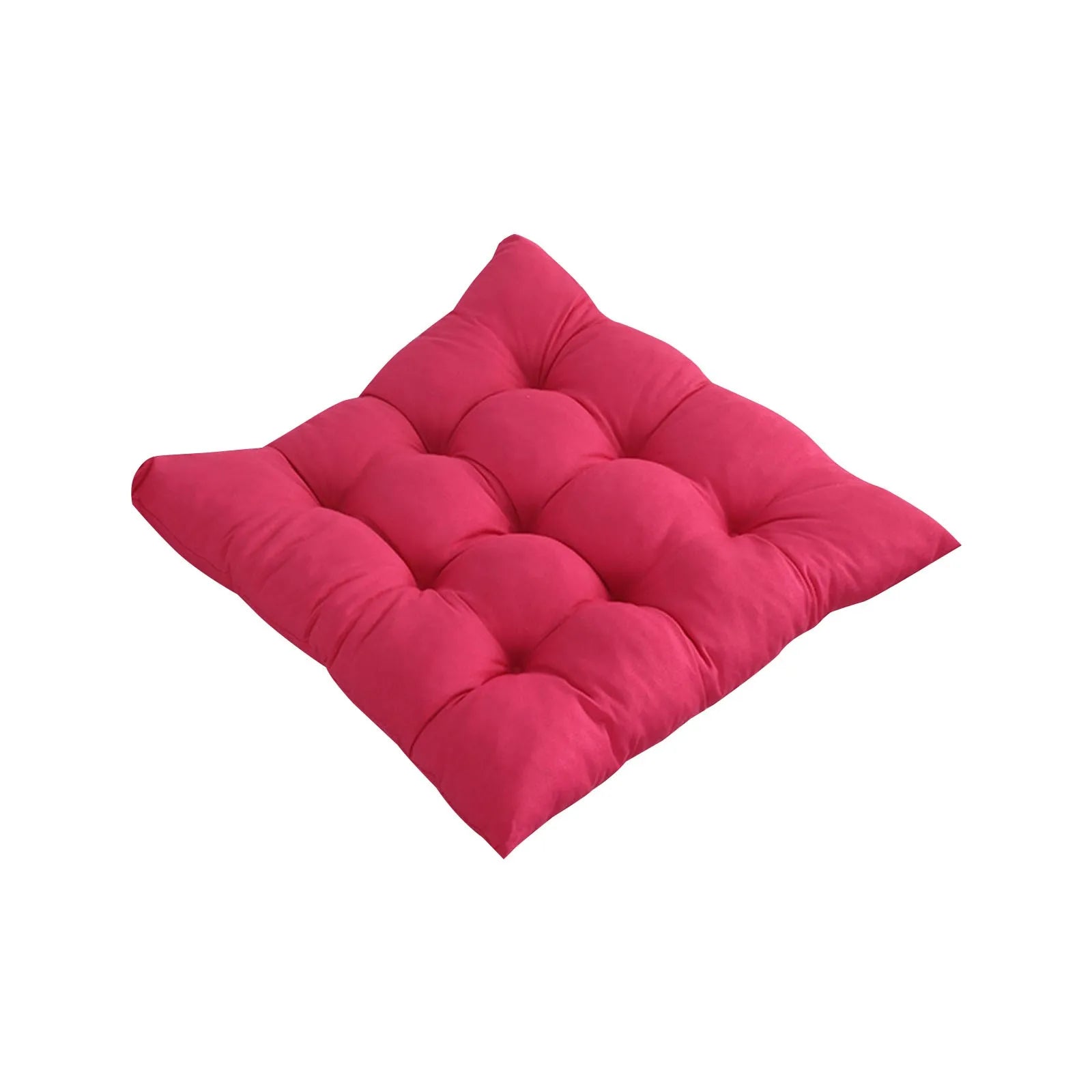 Solid Color Square Chair Soft Comfortable Seat Cushion Tie On Pillow Sofa Chair Decor Seat Cushion Student Chair Pad 40x40cm 쿠션