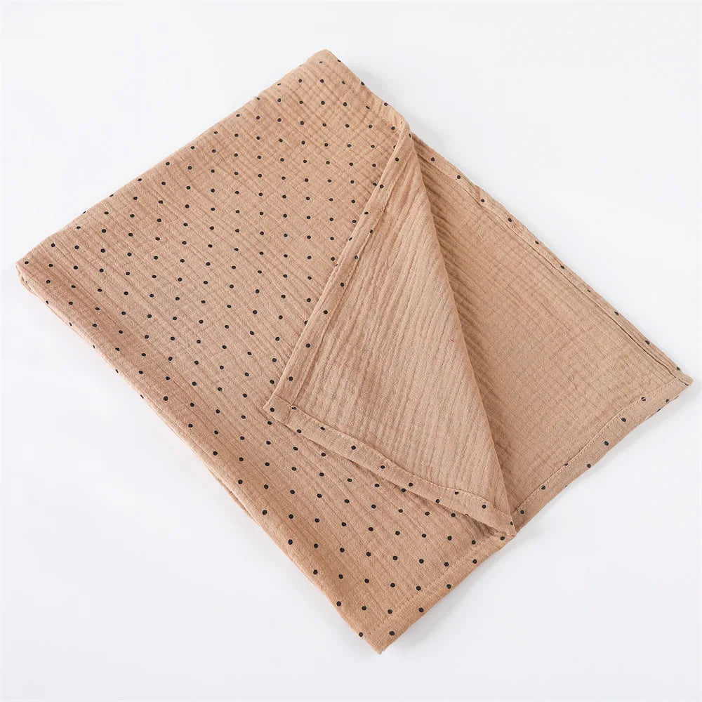 80X65cm Muslin Squares Baby Swaddle Blanket Newborn Diaper Bedding Cotton Stroller Blankets Babies Accessories Infant Nap Cover
