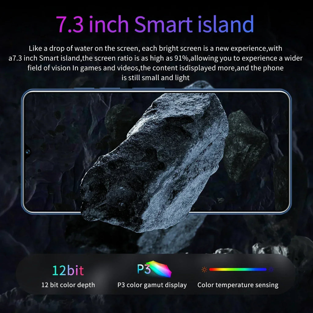 Original Pova 9S Pro Smartphone 5G 7.3inch HD 22G+2TB Cell Phone Dual SIM Mobile Phones 50+108MP 7000mAh Android 14 Unlocked NFC