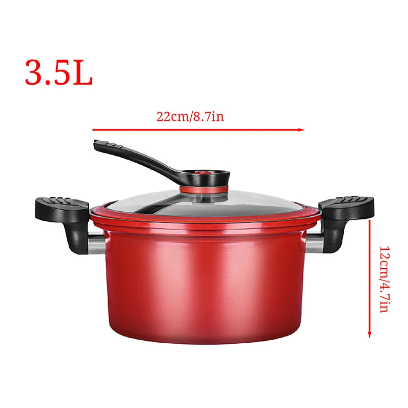 Pressure Cooker Compatible Pressure Cooker 3.5L Large-capacity Low-temperature Cooking Rice Pressure Cooker