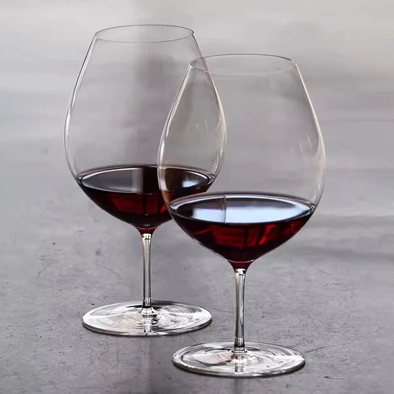 JINYOUJIA-Japanese CAVA Series Short Wine Glass, Handmade Extremely Thin Masterly Craft, Perfect Flawless Goblet, KIMURA Style
