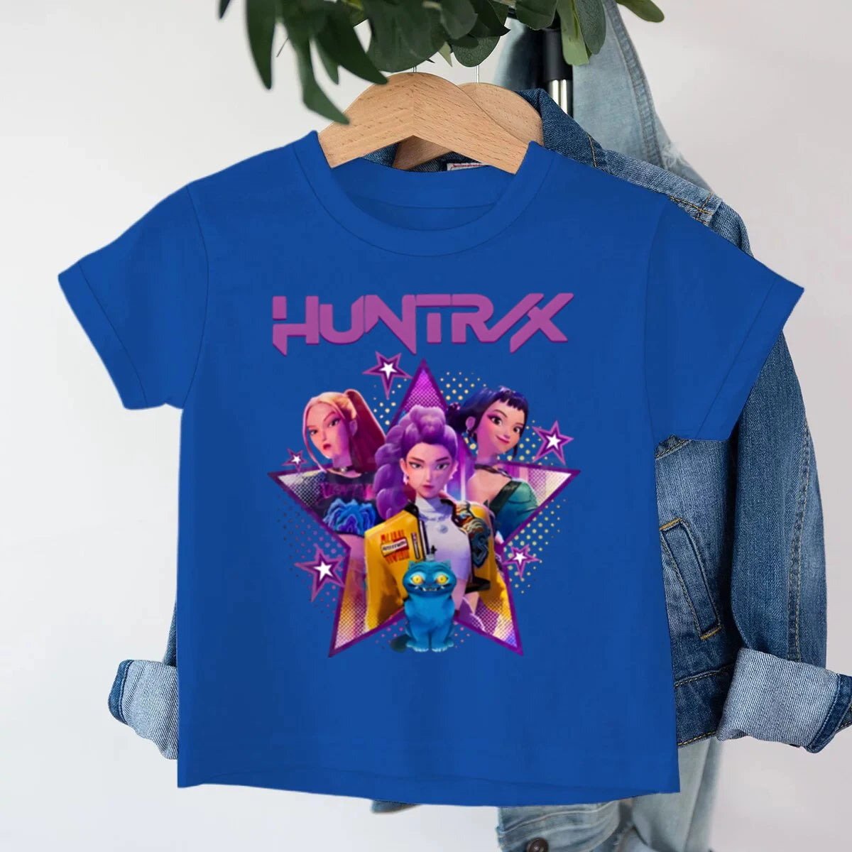 KPop Demon Hunters Kids T-shirt Baby Girls Clothes Fashion Casual Tops 2025 Movie Cotton T Shirt Fans Gift Children's Clothing