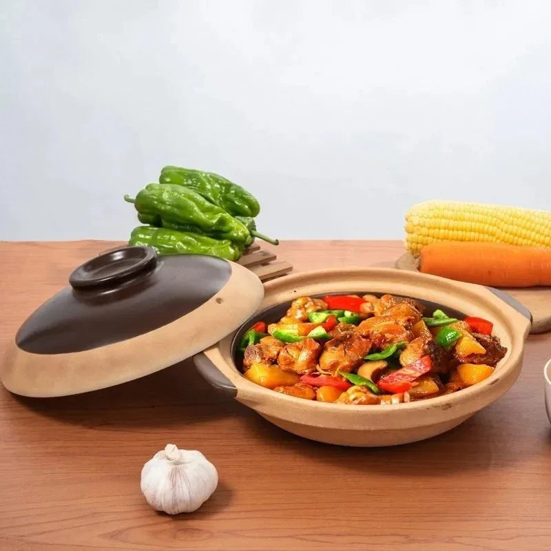 18cm 20cm Ceramic Casseroles Soup Pot Cooking Casserole Clay Stew Stew Pots Earthenware Pot Kitchen Cookware Kitchenware