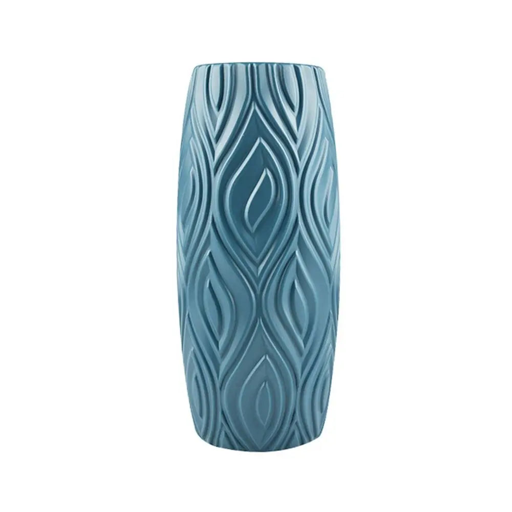 Nordic Style Plastic Imitation Glaze Vase Modern High Quality Shatterproof Flower Vases Flower Arrangement Plant Pot Basket