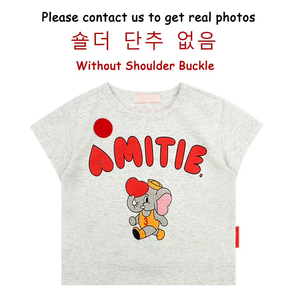 Summer Korean Children Clothes Set Bebe Girls Strawberry Print Vest Tee Boys Cartoon T-shirts Shorts Kid Sweatshirts Tee Pants