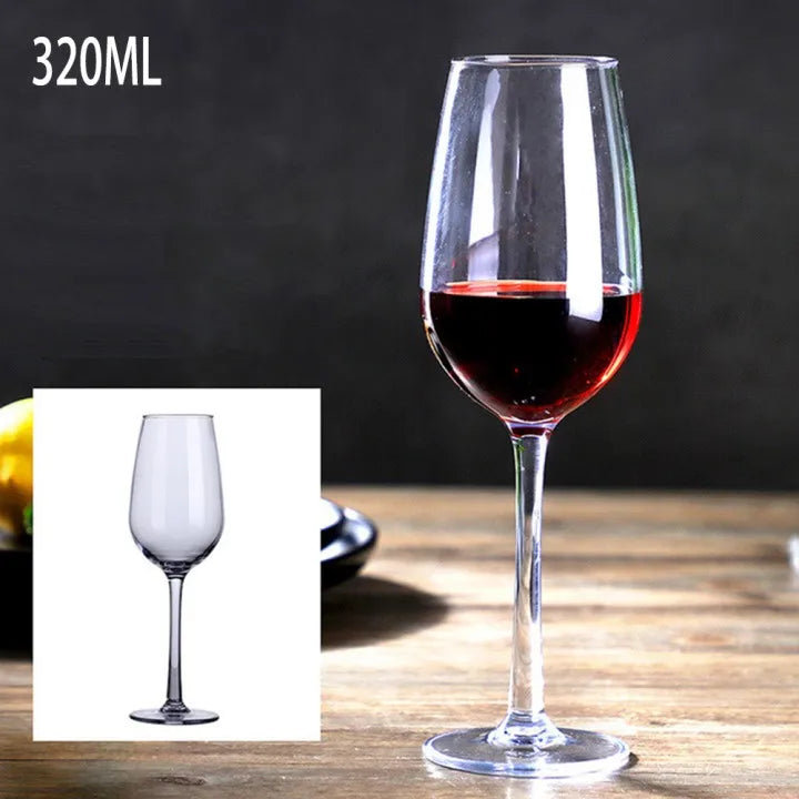 Plastic Transparent Unbreakable Silicone Plastic Wine Cups 320ML/550ML/580ML Bar Home Goblet Drinking Supplie