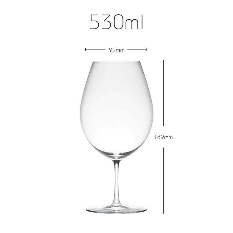 JINYOUJIA-Japanese CAVA Series Short Wine Glass, Handmade Extremely Thin Masterly Craft, Perfect Flawless Goblet, KIMURA Style