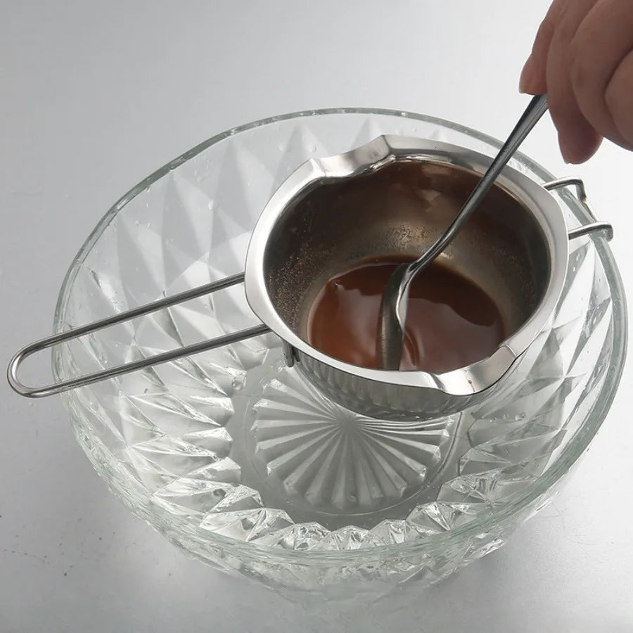 Wholesale Bakeware Wax Candle Candy Melts Chocolate Double Boiler Metal Stainless Steel Chocolate Warmer Melting Bowl