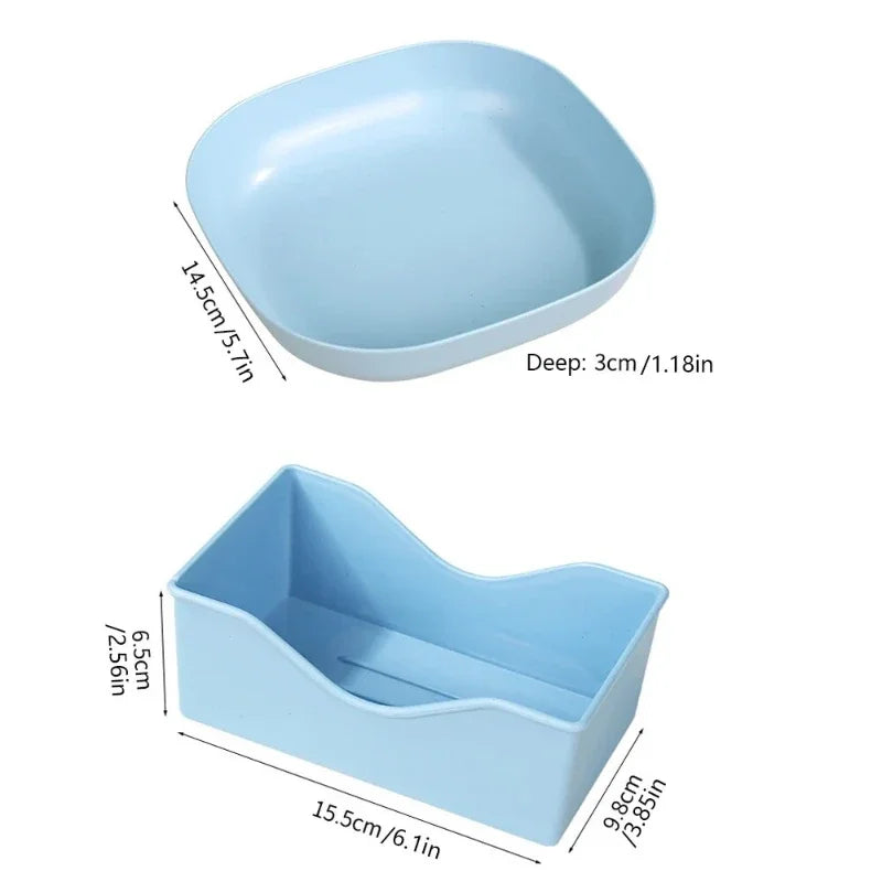 10pcs Multi-function Spit Bone Dish Food Grade Plastic Round Square Set Dining Table Garbage Plate Household Snack Fruit Plate