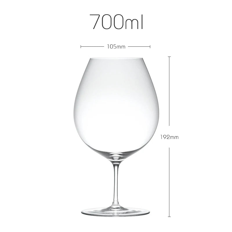 JINYOUJIA-Japanese CAVA Series Short Wine Glass, Handmade Extremely Thin Masterly Craft, Perfect Flawless Goblet, KIMURA Style
