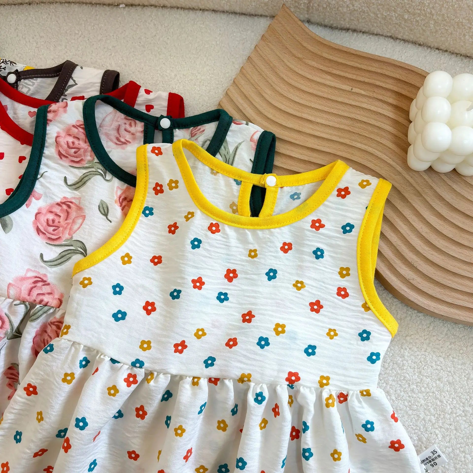 Fashion Printed Sleeveless Girls Dress Newborn Princess Dress Baby Girls Clothes Baby Girl Leisure Dress Baby Clothing