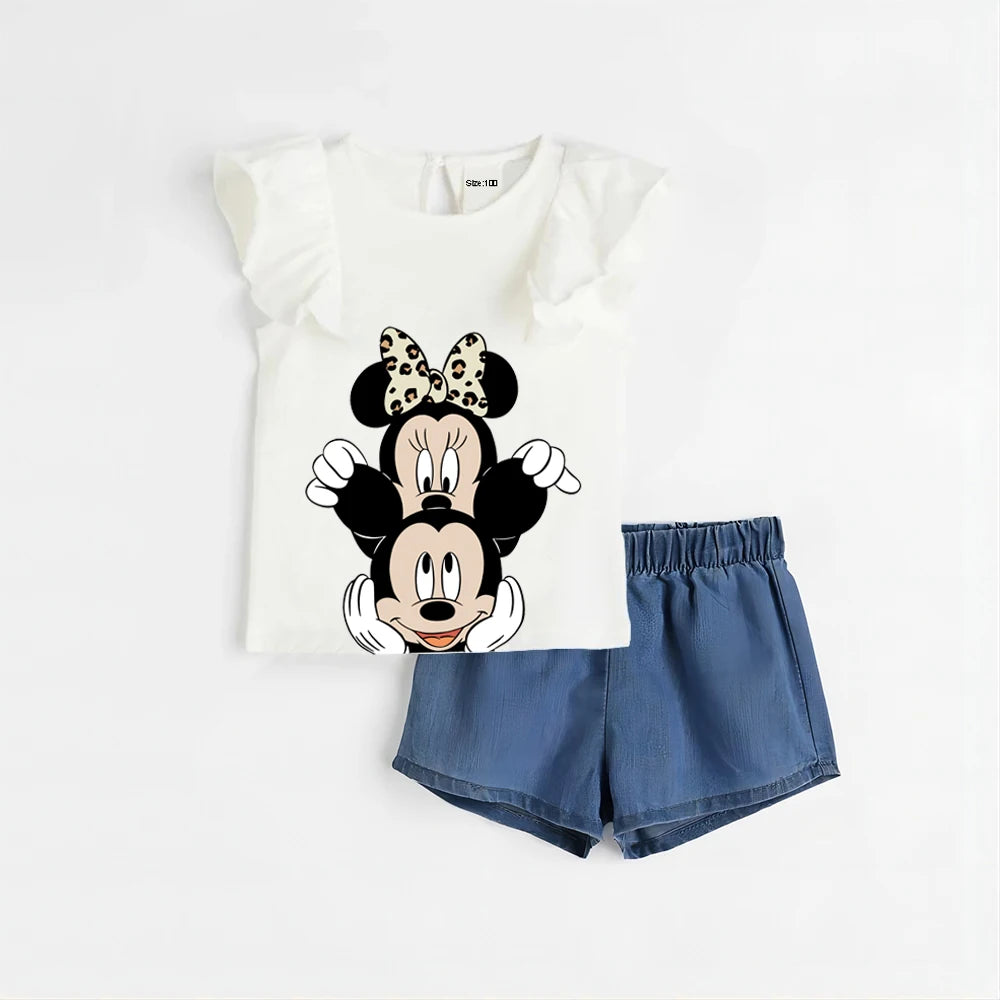 2Pcs Summer Baby Girl Clothees Sets Infant Girl Clothing Kids Holiday Clothes Kids Clothes Suit