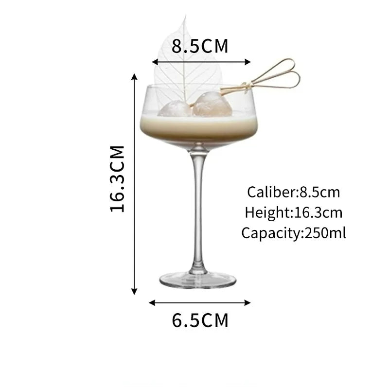 Japanese Handmade Cocktail Glasses Cups, Thin Wine Glass Goblet, Transparent Cocktail Glass Cup, Bar Martini Margaret Glass Cups