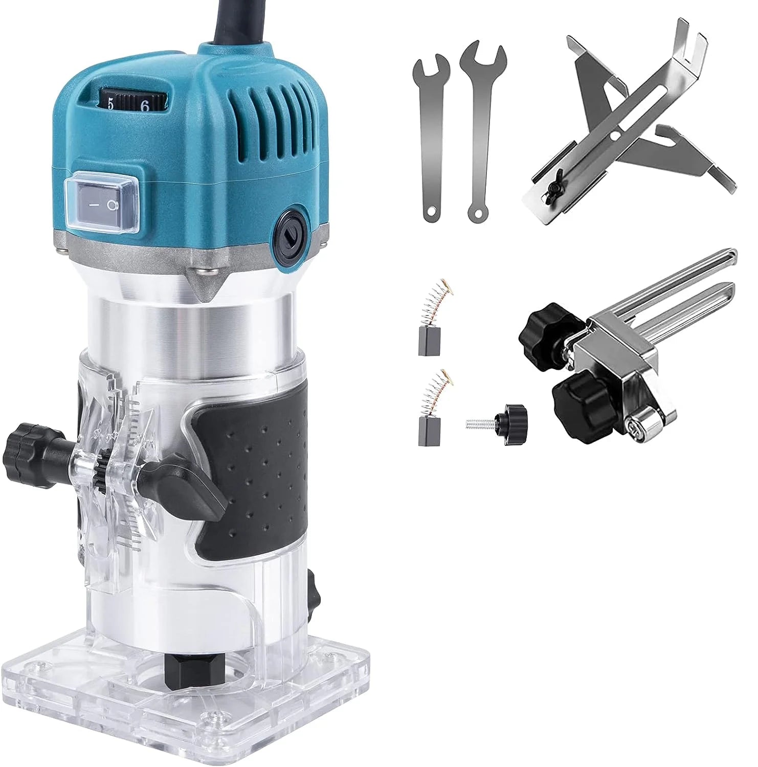 800W Electric trimming Machine woodwork milling enching Hand Wood Edge Router Trimmer Home DIY Power oils